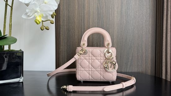 Christian Dior CD Lady Micro Series Sheepskin Bag 6601