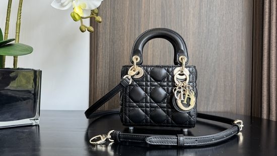 Christian Dior CD Lady Micro Series Sheepskin Bag 6601