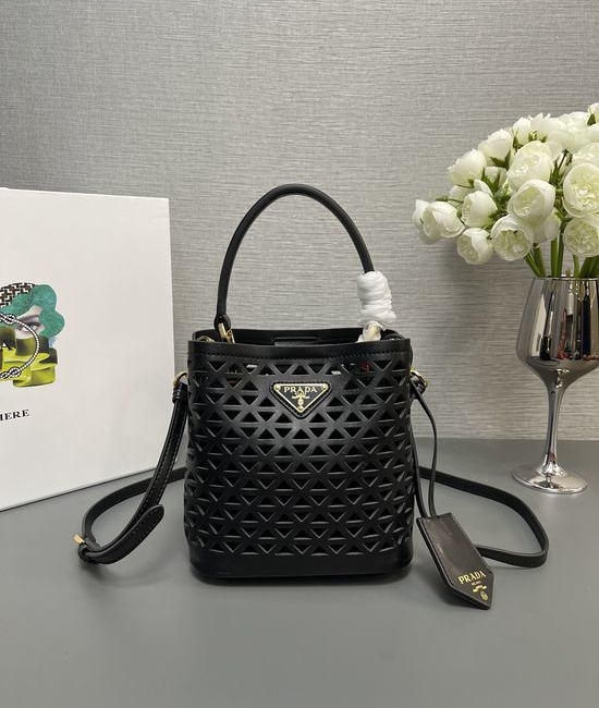 Prada Saffiano Hollow Bucket Bag 1BA217