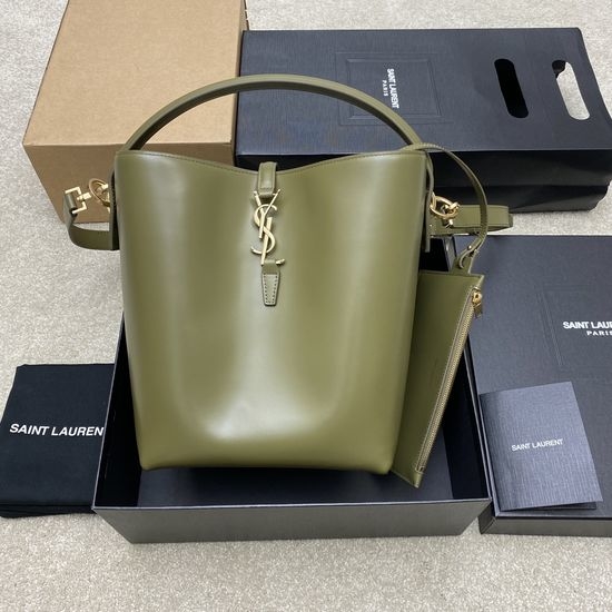 Yves Saint Laurent YSL 5A7 Series Elegant Modern Bucket Bag 742828