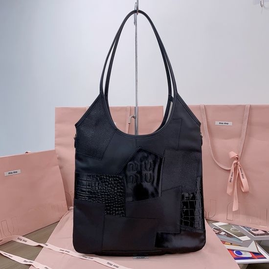Miu Miu Limited Edition Textured Leather Tote Bag 5BG231