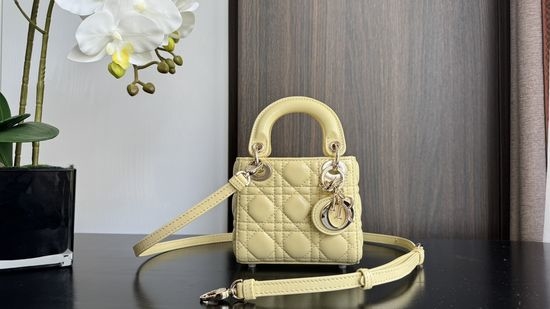 Christian Dior CD Lady Micro Lambskin Handbag 18722