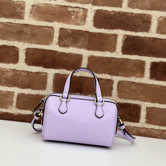 Gucci Handbag Purple Monogram Model 790130
