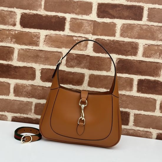 Gucci Light Brown Full Leather Shoulder Bag 782849