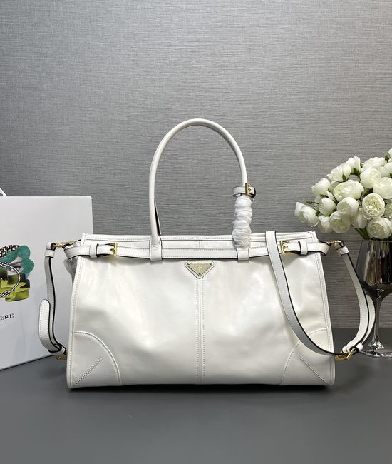 Prada LusSolf Leather Tote Crossbody Bag 1BA433