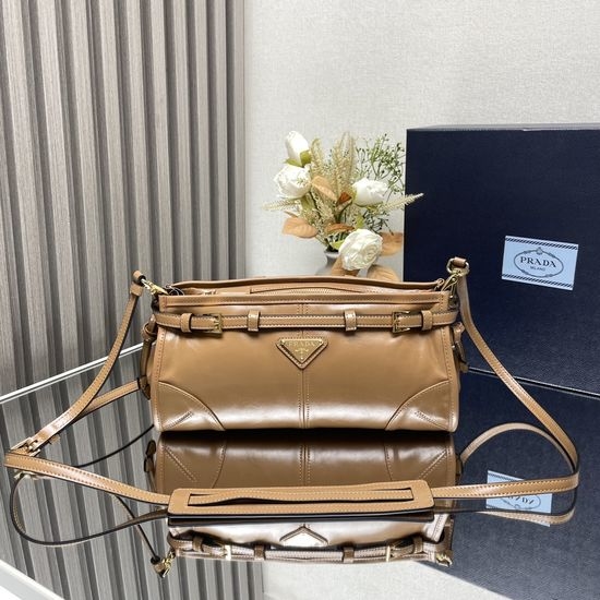Prada LusSolf Leather Crossbody Bag 1BH215
