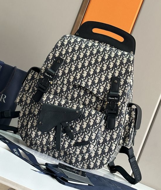 Christian Dior CD Gallop Oblique Print Backpack 93395