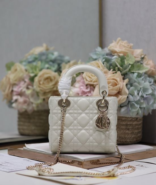 Christian Dior CD Lady Lambskin Chain Bag 0505
