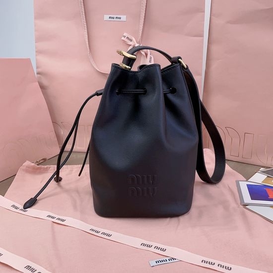 Miu Miu Calfskin Bucket Casual Handbag 12012