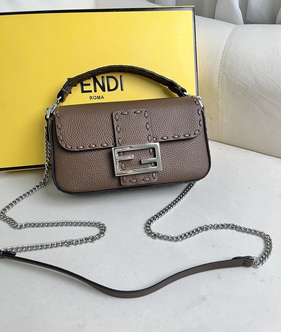 Fendi Baguette Vintage Handmade Leather Bag 8007