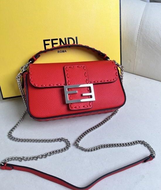 Fendi Baguette Leather Handbag 8007