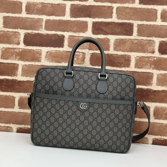 Gucci Large Tote Grey Coated Canvas 792116