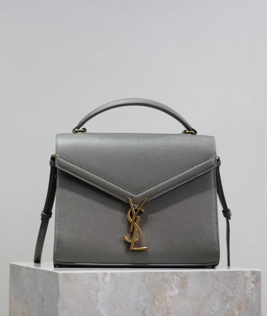 Yves Saint Laurent YSL Cassandra Caviar Leather Grey 578000