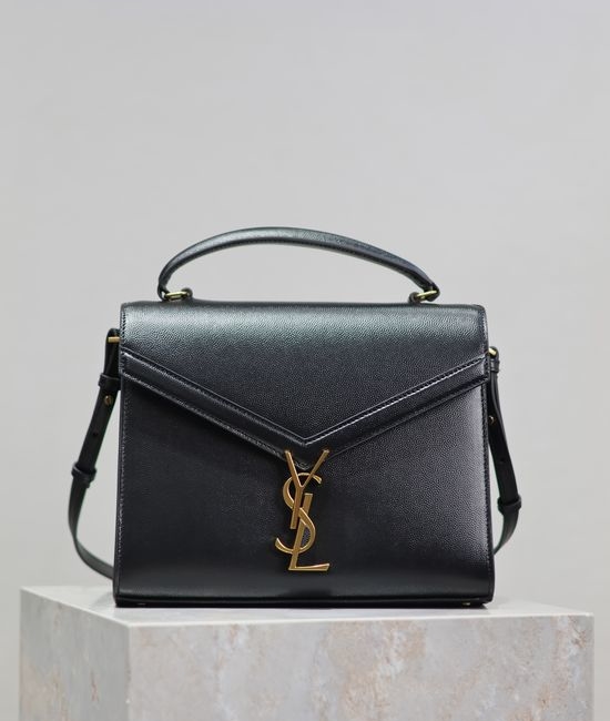 Yves Saint Laurent YSL Cassandra Caviar Leather Black 578000