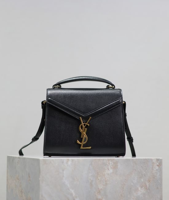 Yves Saint Laurent YSL Cassandra Mini Caviar Leather Bag 602716