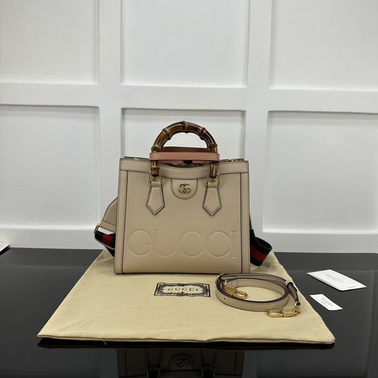 Gucci Large Leather Satchel Bag 702721