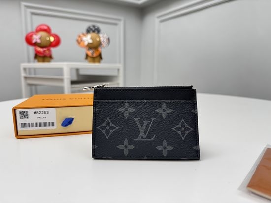 Louis Vuitton LV Monogram Canvas Zippered Card Holder M82253