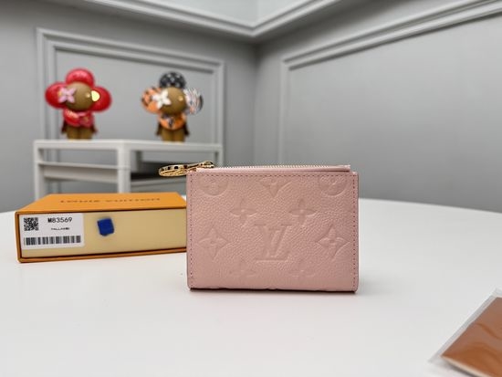 Louis Vuitton LV Monogram Empreinte Pink Wallet M83569