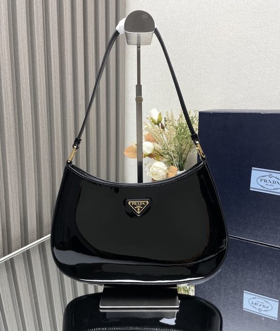 Prada Patent Leather Shoulder Bag 3404