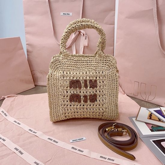 Miu Miu Tote Woven Bag 5BA283