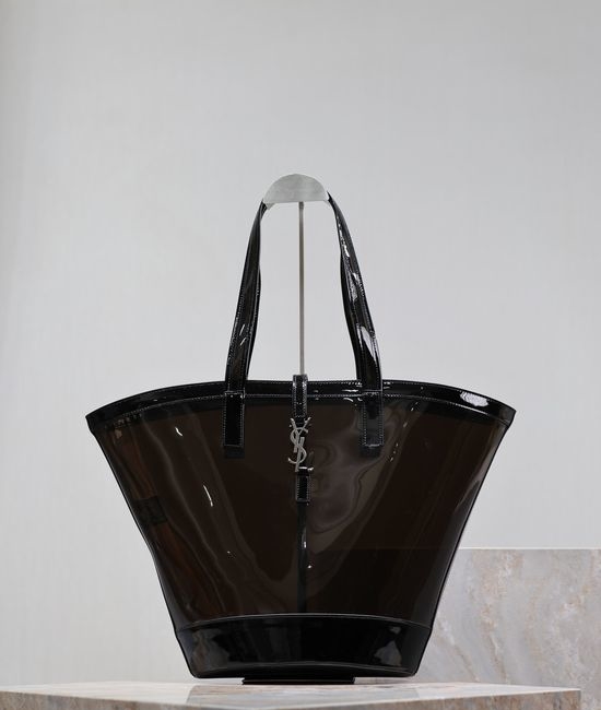 Yves Saint Laurent YSL PANIER Bucket Bag with Leather Trim 773697