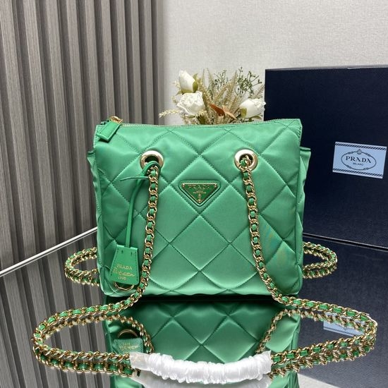 Prada Vintage Quilted Chain Shoulder Bag 1BG468