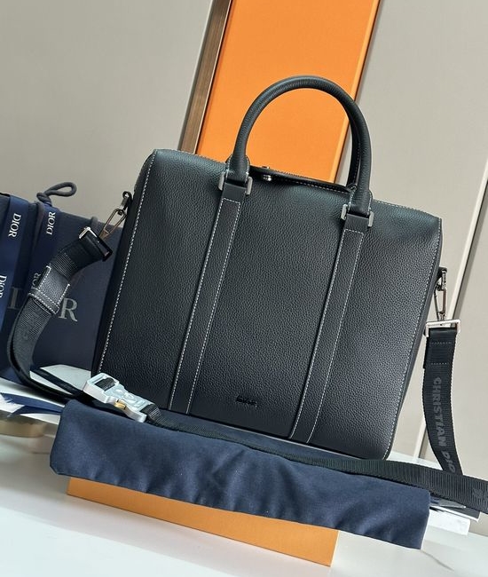 Christian Dior CD Lingot Elegant Gray Business Bag 93266