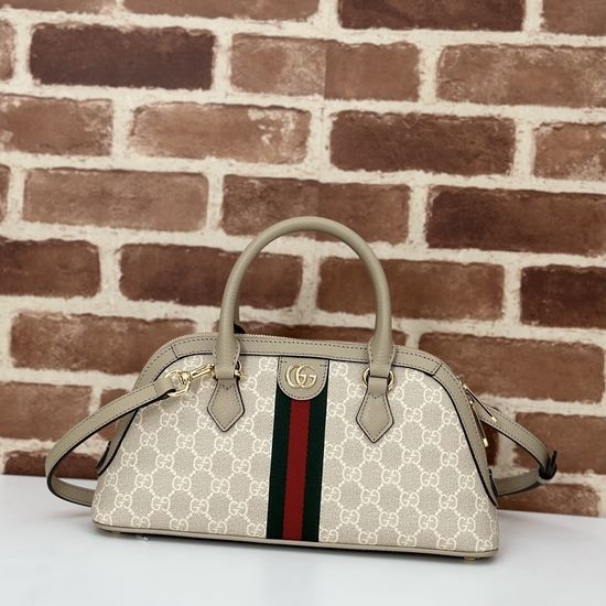 Gucci Handbag Beige Oatmeal Leather Bag 795249