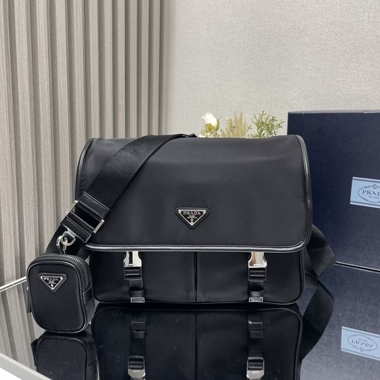 Prada Nylon Flap Crossbody Bag 2VD768A
