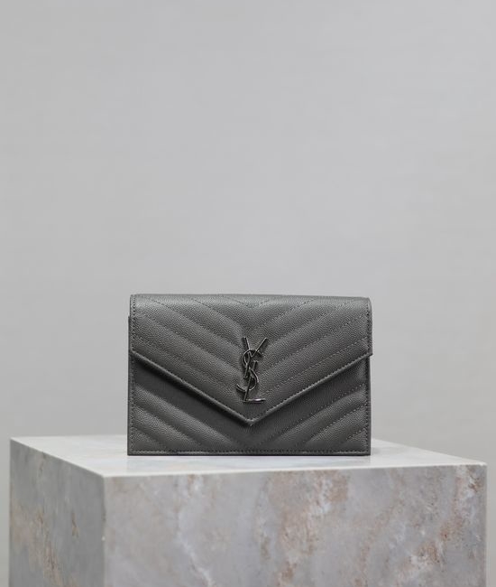 Yves Saint Laurent YSL Envelope WOC Small Caviar Leather Bag 393953