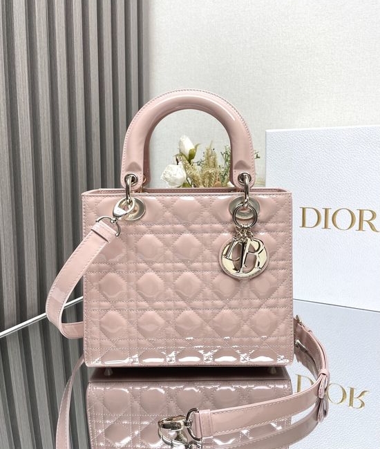 Christian Dior CD Lady Christian Dior CD My ABC Pink Patent Leather Bag 11793