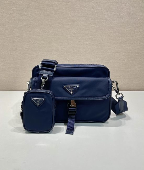 Prada Messenger Bag Nylon Detachable Pouch 2VH133A
