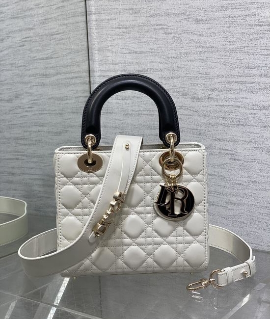 Christian Dior CD Enamel Buckle Lambskin Bag 6604