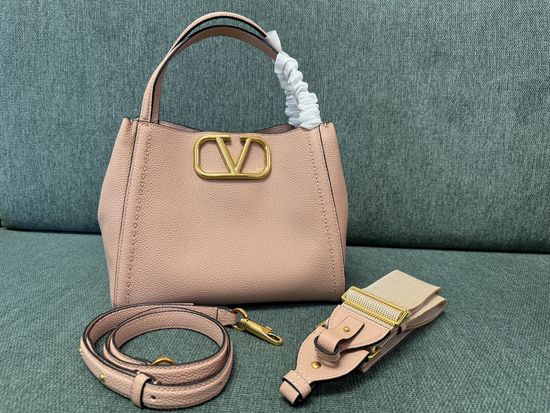 Valentino VLOGO Signature Nude Grain Leather Handbag 6099