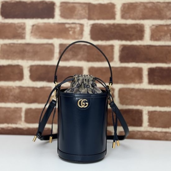 Gucci Handbag Blue Leather Model 760201