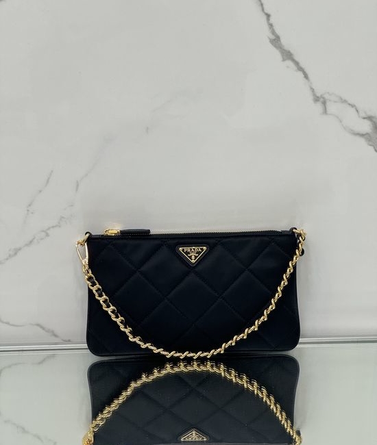 Prada Re-Nylon Chain Shoulder Handbag 1NI054