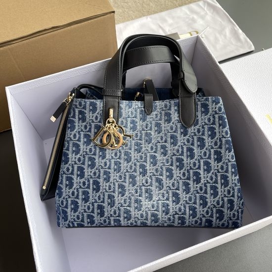 Christian Dior CD Denim Toujours Handbag M2821
