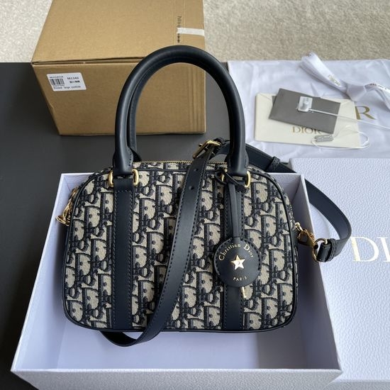 Christian Dior CD D-Vibe Bowling Bag Oblique Print M1340