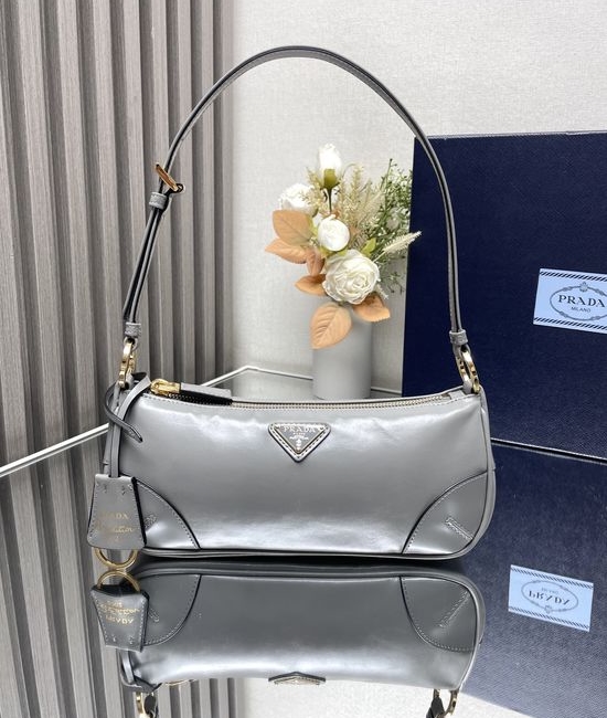 Prada Oil Waxed Leather Satchel 1BC201