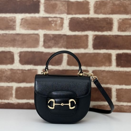 Gucci Black Full Leather Crossbody Bag 781387