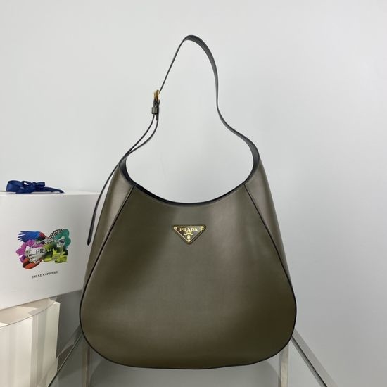 Prada Cleo Large Calfskin Crossbody Bag 1BC181