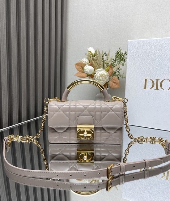 Christian Dior CD Ange Mini Handbag with Beaded Chain Strap M4401