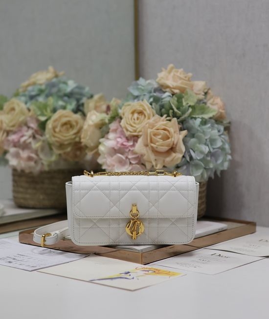 Christian Dior CD Miss Daisy Mini White Handbag 330