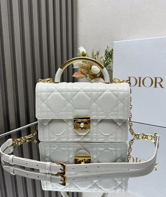 Christian Dior CD Ange Elegant White Handbag 4402