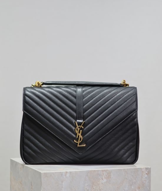Yves Saint Laurent YSL Monogram College Classic Leather Bag 487212