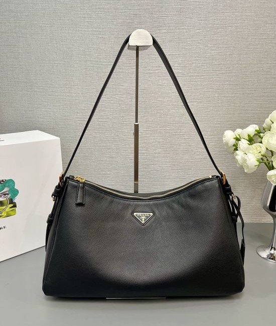 Prada Hobo Soft Leather Shoulder Bag 1BC228