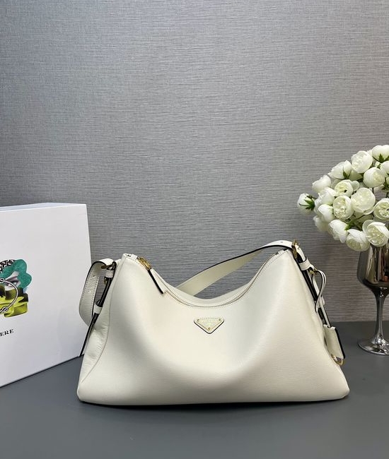 Prada Hobo Soft Leather Shoulder Bag 1BC228