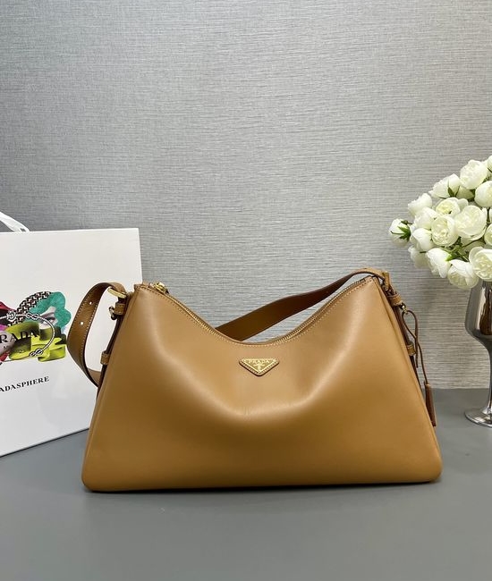 Prada Hobo Soft Leather Shoulder Bag 1BC228