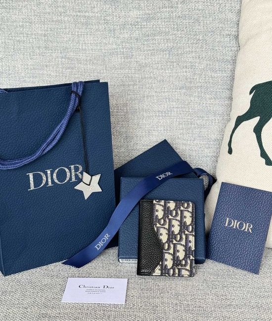 Christian Dior CD Saddle Series Card Holder 2ESCH138