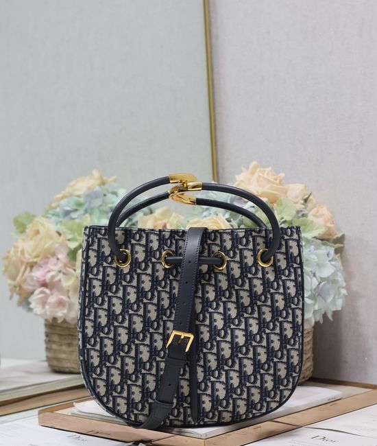 Christian Dior CD Nolita Blue Oblique Print 2312